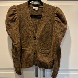 EUC Co cardigan in a wool blend fabric in small
